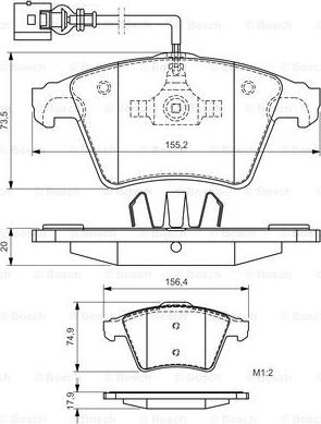 BOSCH 0 986 494 164 - Jarrupala, levyjarru inparts.fi