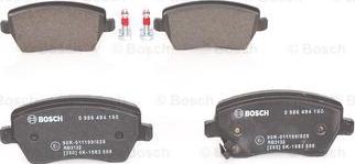 BOSCH 0 986 494 160 - Jarrupala, levyjarru inparts.fi