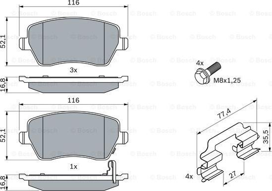 BOSCH 0 986 494 160 - Jarrupala, levyjarru inparts.fi