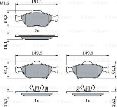 BOSCH 0 986 494 101 - Jarrupala, levyjarru inparts.fi