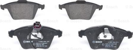 BOSCH 0 986 494 103 - Jarrupala, levyjarru inparts.fi