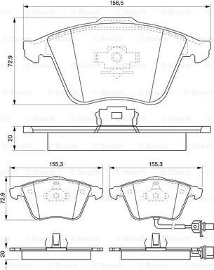 BOSCH 0 986 494 103 - Jarrupala, levyjarru inparts.fi