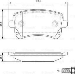 BOSCH 0 986 494 119 - Jarrupala, levyjarru inparts.fi