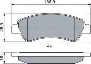 BOSCH 0 986 494 110 - Jarrupala, levyjarru inparts.fi