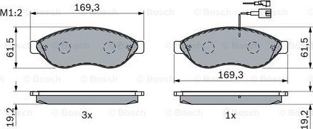 BOSCH 0 986 494 111 - Jarrupala, levyjarru inparts.fi