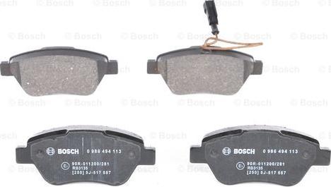 BOSCH 0 986 494 113 - Jarrupala, levyjarru inparts.fi