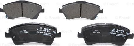 BOSCH 0 986 494 187 - Jarrupala, levyjarru inparts.fi