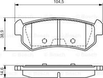 BOSCH 0 986 494 133 - Jarrupala, levyjarru inparts.fi