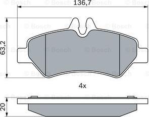 BOSCH 0 986 494 123 - Jarrupala, levyjarru inparts.fi