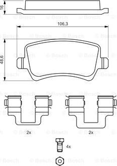 BOSCH 0 986 494 175 - Jarrupala, levyjarru inparts.fi