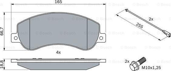 BOSCH 0 986 494 170 - Jarrupala, levyjarru inparts.fi