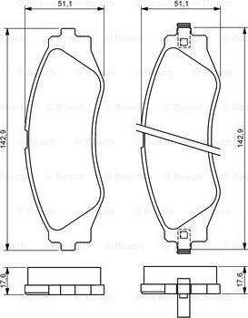 BOSCH 0 986 494 173 - Jarrupala, levyjarru inparts.fi