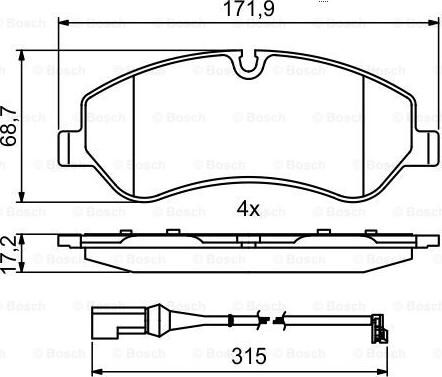 BOSCH 0 986 494 844 - Jarrupala, levyjarru inparts.fi