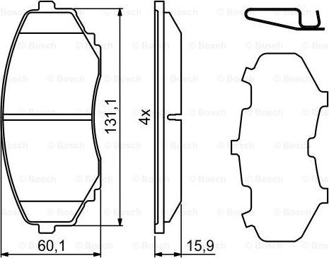 BOSCH 0 986 494 855 - Jarrupala, levyjarru inparts.fi