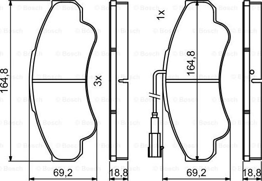 BOSCH 0 986 494 850 - Jarrupala, levyjarru inparts.fi