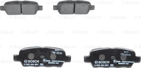 BOSCH 0 986 494 861 - Jarrupala, levyjarru inparts.fi