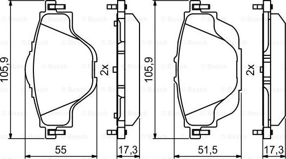 BOSCH 0 986 494 805 - Jarrupala, levyjarru inparts.fi