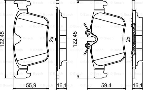 BOSCH 0 986 494 819 - Jarrupala, levyjarru inparts.fi