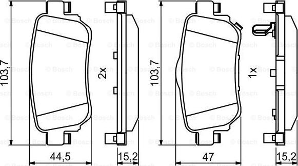 BOSCH 0 986 494 816 - Jarrupala, levyjarru inparts.fi