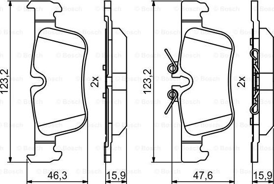 BOSCH 0 986 494 812 - Jarrupala, levyjarru inparts.fi