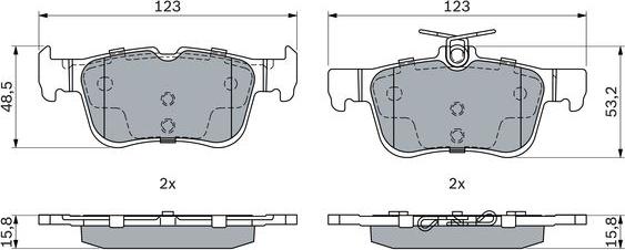 BOSCH 0 986 494 888 - Jarrupala, levyjarru inparts.fi