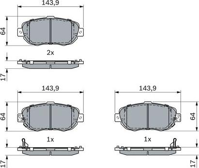 BOSCH 0 986 494 882 - Jarrupala, levyjarru inparts.fi