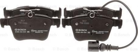 BOSCH 0 986 494 835 - Jarrupala, levyjarru inparts.fi