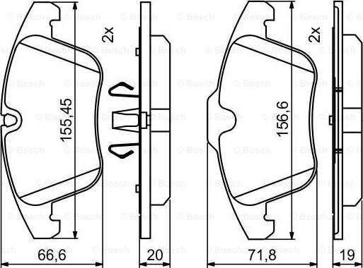 BOSCH 0 986 494 830 - Jarrupala, levyjarru inparts.fi