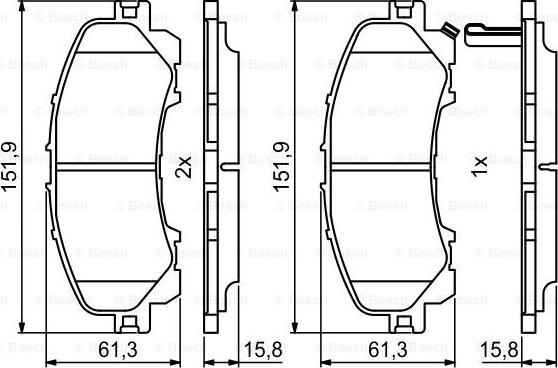 BOSCH 0 986 494 821 - Jarrupala, levyjarru inparts.fi