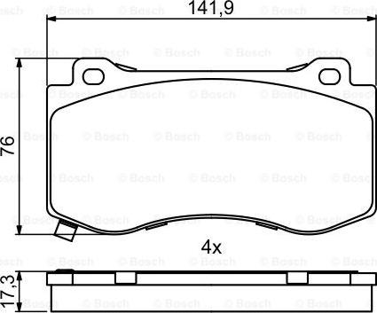 BOSCH 0 986 494 870 - Jarrupala, levyjarru inparts.fi