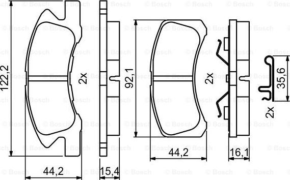 BOSCH 0 986 494 878 - Jarrupala, levyjarru inparts.fi