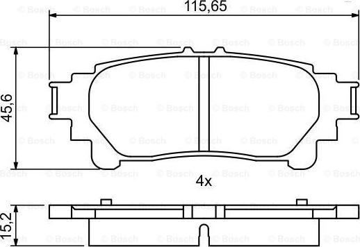 BOSCH 0 986 494 873 - Jarrupala, levyjarru inparts.fi