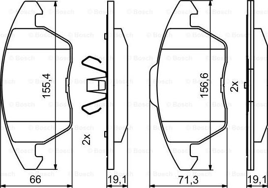 BOSCH 0 986 494 877 - Jarrupala, levyjarru inparts.fi