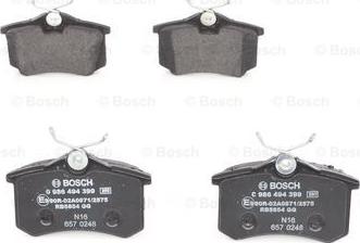 BOSCH 0 986 494 399 - Jarrupala, levyjarru inparts.fi