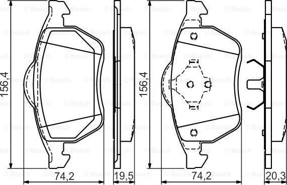 BOSCH 0 986 494 390 - Jarrupala, levyjarru inparts.fi