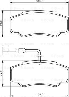 BOSCH 0 986 494 391 - Jarrupala, levyjarru inparts.fi