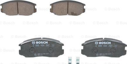 BOSCH 0 986 494 397 - Jarrupala, levyjarru inparts.fi