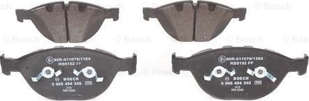 BOSCH 0 986 494 349 - Jarrupala, levyjarru inparts.fi