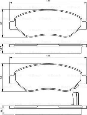 BOSCH 0 986 494 345 - Jarrupala, levyjarru inparts.fi