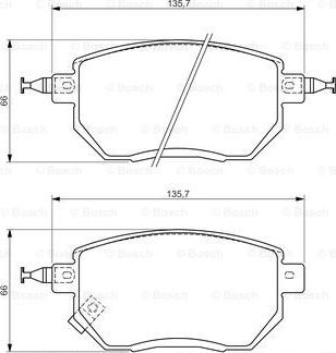 BOSCH 0 986 494 366 - Jarrupala, levyjarru inparts.fi