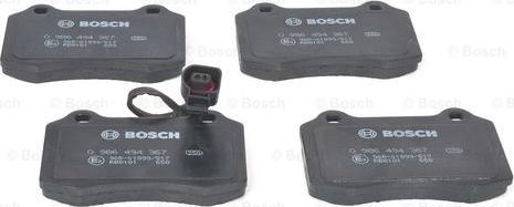 BOSCH 0 986 494 367 - Jarrupala, levyjarru inparts.fi