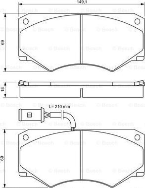 BOSCH 0 986 494 301 - Jarrupala, levyjarru inparts.fi