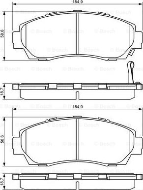 BOSCH 0 986 494 308 - Jarrupala, levyjarru inparts.fi