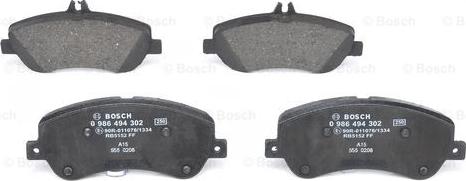 BOSCH 0 986 494 302 - Jarrupala, levyjarru inparts.fi