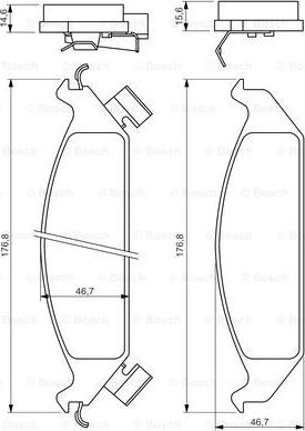 BOSCH 0 986 494 313 - Jarrupala, levyjarru inparts.fi