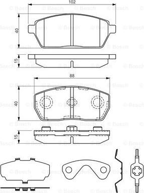 BOSCH 0 986 494 312 - Jarrupala, levyjarru inparts.fi