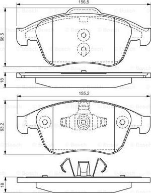 BOSCH 0 986 494 381 - Jarrupala, levyjarru inparts.fi