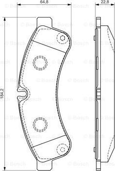 BOSCH 0 986 494 335 - Jarrupala, levyjarru inparts.fi