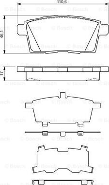 BOSCH 0 986 494 376 - Jarrupala, levyjarru inparts.fi