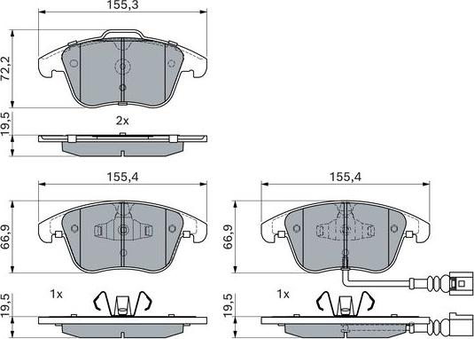 BOSCH 0 986 494 372 - Jarrupala, levyjarru inparts.fi